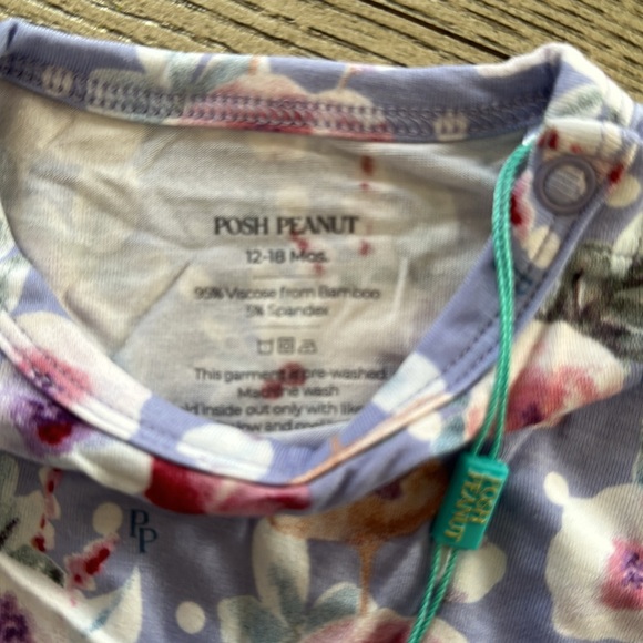 Posh Peanut Samantha Peplum Top & Bummie Set size 12-18M - Picture 2 of 2